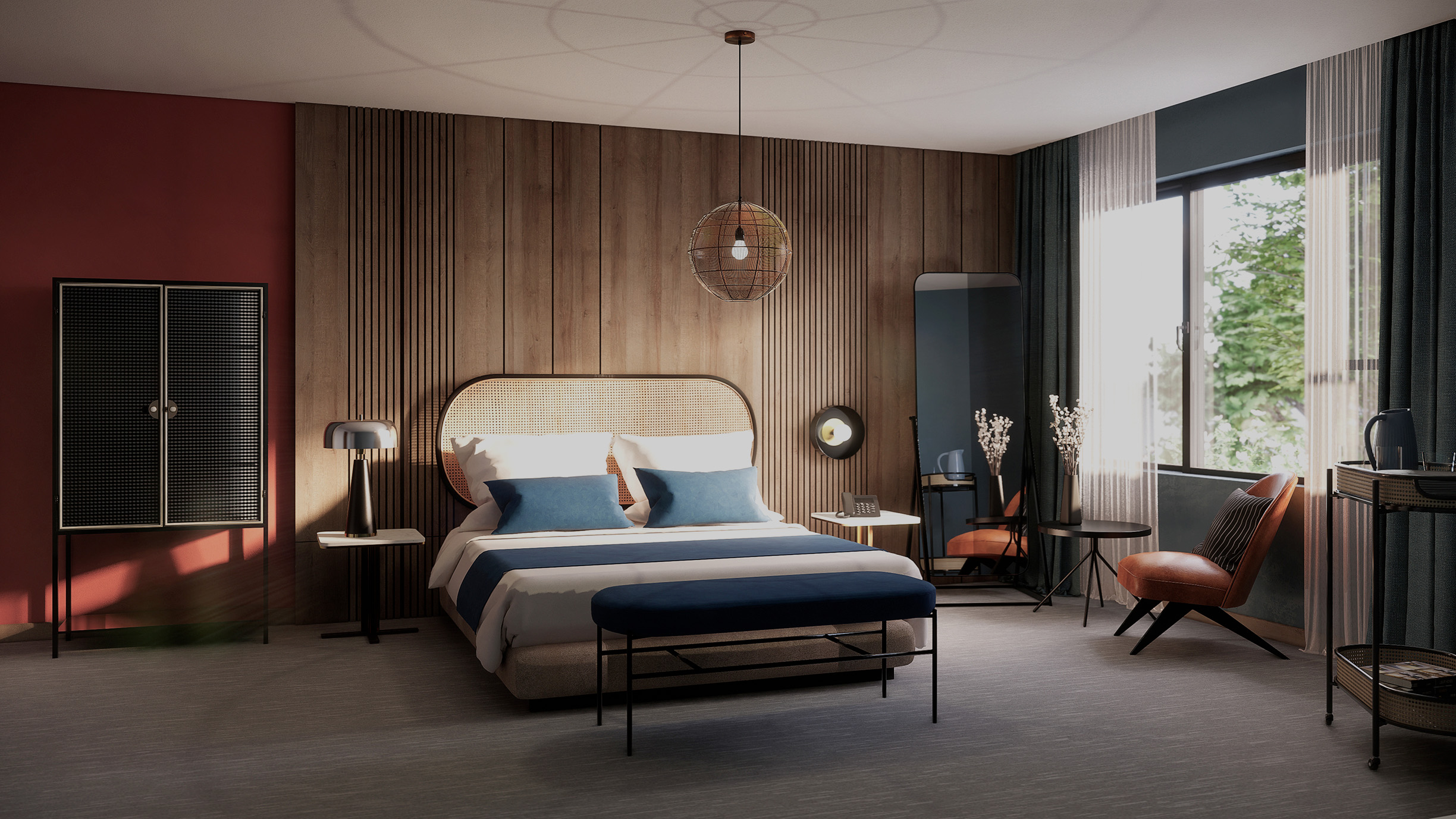 Chambre d'Hotel contenant les articles chehoma